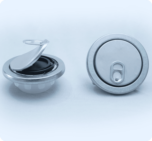63mm Crimpon with Plain aluminium seal easy tear out spout Closures - Image 3